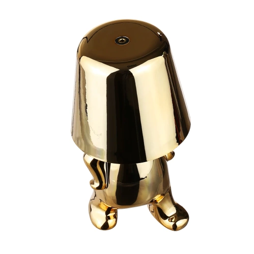 Lampa stołowa LED | Nowoczesna lampka nocna z wbudowanym akumulatorem oraz dotykową obsługą | HJA23-F-GOLD