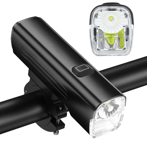 Lampka rowerowa  z mocnym akumulatorem 4800 mAh |  Reflektor rowerowy LED 1000 lm USB-C – światła mijania i drogowe  | BH-530 