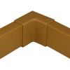 Wewnętrzny łącznik kątowy 40×20 mm | Brązowa maskownica narożna do kabli | CDT-04-Brown
