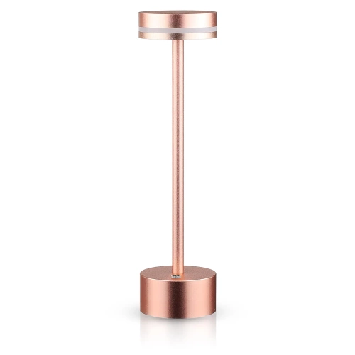Lampka stołowa LED | Nowoczesna lampka nocna w wbudowanym akumulatorem | ATL08-COPPER
