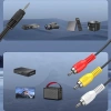  Kabel audio-video mini jack 3,5 mm TRRS  | 3× RCA 1,5 m – przewód AV do TV, projektora, kina domowego | AV-C1.5M-B