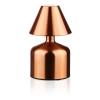 Lampka stołowa LED Grzybek | Bezprzewodowa lampka do hotelu, restauracji | Nocna lampka dotykowa | HJA42-COPPER