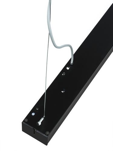 Liniowa lampa wisząca 120 cm | Biurowy, czarny moduł LED 20W | Szerokość lampy 5 cm 