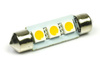 WW Żarówka samochodowa LED C5W 3 SMD 5050 Biała ciepła