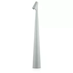Lampa stołowa 43cm | Bezprzewodowa lampka nocna z wbudowanym akumulatorem | Lampka z dotykowym sterowaniem | HMS-455-GREY