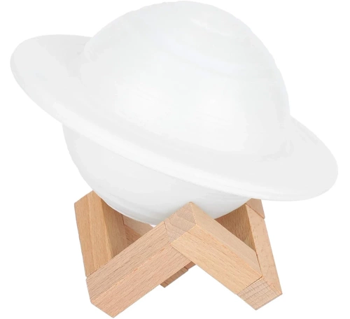Lampka stołowa w kształcie Saturna | Lampka nocna z pilotem RGB | Lampka dziecięca zmieniająca kolor | XK-D13