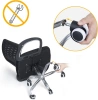 Uniwersalne kółka do fotela biurowego | Zestaw 5 kółek do mebli | Kółka do krzesła obrotowego | WXL-D50MM-5PCS