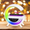 Budzik LED z ładowarką bezprzewodową, głośnikiem Bluetooth i lampką nocną RGB – zegar multifunkcyjny BT3401