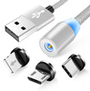 3w1 1M | Magnetyczny kabel USB do ładowania telefonu | Quick Charge 3.0 2.4A | AM23
