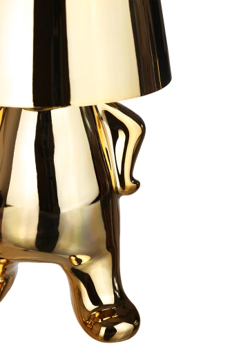 Lampa stołowa LED | Nowoczesna lampka nocna z wbudowanym akumulatorem oraz dotykową obsługą | HJA23-F-GOLD