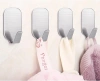 Hak meblowy | Stalowy uchwyt łazienkowy | Samoprzylepny haczyk na ściereczki, ręczniki, akcesoria kuchenne | BXV-10PCS-SILVER