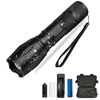 Aluminiowa latarka taktyczna LED XML-T6 CREE | funkcja zoom, akumulatorek 18650, ładowarka + kabel, futerał | 1200lm, 5 trybów świecenia | TL-505