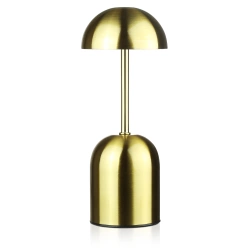 Bezprzewodowa lampka nocna GRZYBEK  z wbudowanym akumulatorem  2000 mAh | Nowoczesna lampka stołowa  z regulacją mocy oraz barwy świecenia |  YG-D019-Gold