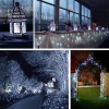 Girlanda solarna, lampa ogrodowa wbijana | 200 diod LED, 20m | biały zimny | FLD-200LED-WC