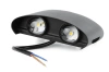 Lampa ogrodowa, kinkiet elewacyjny zewnętrzny LED | góra - dół | 4W, IP65 | BD-C041-4W