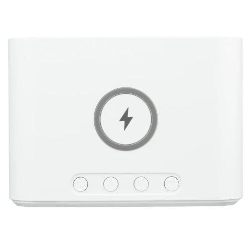 Inteligentny budzik z ładowarką bezprzewodową Qi 15W | Budzik z trzema alarmami |  Zegarek z wyświetlaczem temperatury |  SZ01-15W-W