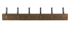 Drewniany wieszak na kurtki, ubrania | Wieszak ścienny do przedpokoju | Wieszak z 12 haczykami | HG-60CM-WOOD