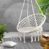 Fotel wiszący, krzesło brazylijskie, kosz, huśtawka, hamak | do 120 kg | DY-A003-WHITE