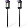 2x Ogrodowa lampka solarna LED | Wbiajny słupek 60 cm | HK-115A