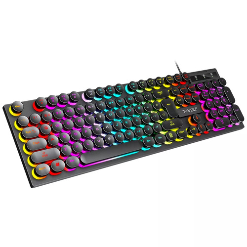 Zestaw gamingowy klawiatura i myszka, podświetlenie LED RGB, USB | TF270