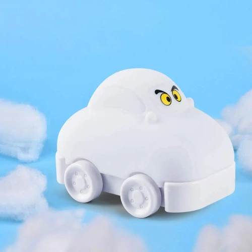 Silikonowa lampka nocna LED Autko | Przenośna lampka dziecięca 9 kolorów światła | JL-604