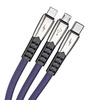 3w1 1M | Wzmacniany kabel USB do telefonu 3w1 - Micro USB, Type-C, Lightning (iPhone) | UC-009