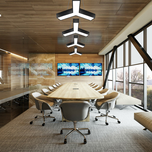 Lampa sufitowa wisząca LED 20W | kształt Y | aluminium | CCD niemrugająca | Φ60x10x6 | LPL-001