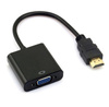 Konwerter z HDMI do VGA | D-SUB | FULL HD 1080p | 15 cm | H-V1B-20CM-Black