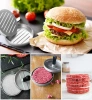 Forma do burgera | Praska do mięsa | Forma do przyrządzenia mięsa na grilla | HM-S117-SILVER