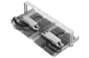 Profesjonalny halogen 400W LED | Mocne oświetlenie do hal sportowych, fabryk, domu | Aluminiowa lampa | Naświetlacz z regulowanym uchwytem | TMN-400W-SILVER
