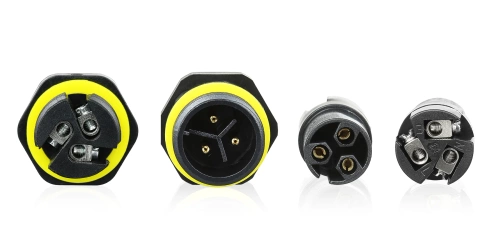 Hermetyczna mufa kablowa IP68 | Złącze śrubowe + szybkozłączka 3-pin 450V 17,5A do kabli 5–10 mm | M683-B