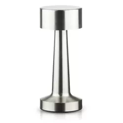 Bezprzewodowa lampka stołowa | Dotykowa lampka nocna z regulowaną barwą światła | Lampka USB | HJA10-SILVER