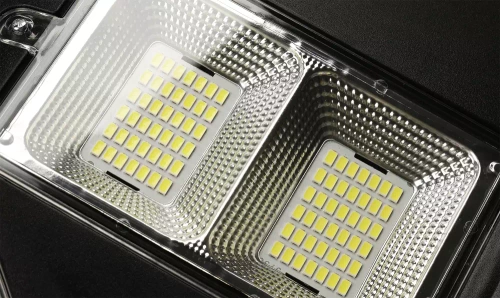 Uliczna latarnia, lampa solarna LED UFO | 1000W, 12Ah, IP65, 672 LED SMD5730 | duży panel słoneczny 6V/15W | Pilot | LDT-B840