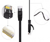 Kabel sieciowy LAN Ethener Kat. 6a | Patchcord RJ45 1M | Cat6a-1M