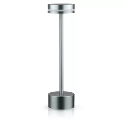 Lampka stołowa LED | Nowoczesna lampka nocna w wbudowanym akumulatorem | ATL08-GREY