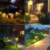 2x Ogrodowa lampka solarna LED | Wbiajny słupek 60 cm | HK-115A