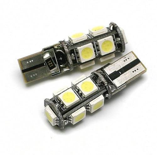 Żarówka samochodowa LED W5W T10 9 SMD 5050 CAN BUS