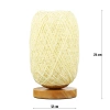 Rattanowa lampka nocna | Stylowa lampka stołowa | ZBD-C2314-BG