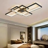 Nowoczesna lampa sufitowa | Plafon LED | Czarna | XL-016-82W-B