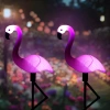 Ogrodowa lampka solarna LED Flamingi 3sz | 51cm, 600mAh | BRD-3IN1