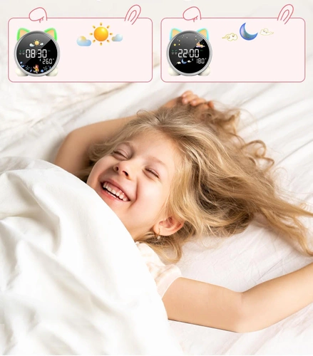 Budzik z lampką LED | Zegarek z timerem | SG-7-W