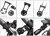 Uchwyt na mostek do komputera rowerowego i GoPro | Aluminiowy uchwyt kompatybilny z Garmin, Bryton | MBZJ-042