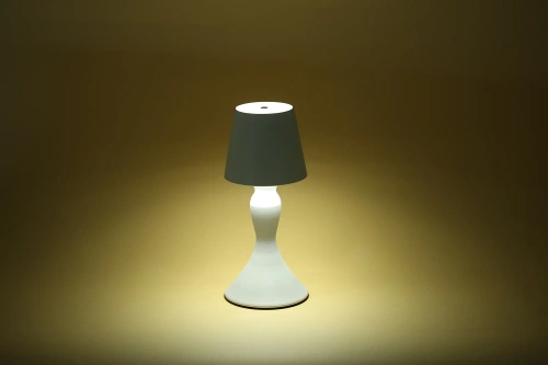 Bezprzewodowa lampka nocna z wbudowanym akumulatorem | Stylowa lampka stołowa z regulacją barwy oraz mocy świecenia | YG-D021-BLACK