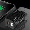 GAN | Szybka ładowarka sieciowa 65W z portami USB i USB-C PD 3.0 
