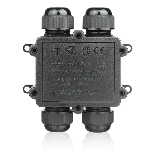 Hermetyczna puszka kablowa IP68 4-torowa | Złącze elektryczne 450V 24A do kabli 3–14 mm  | M686-H