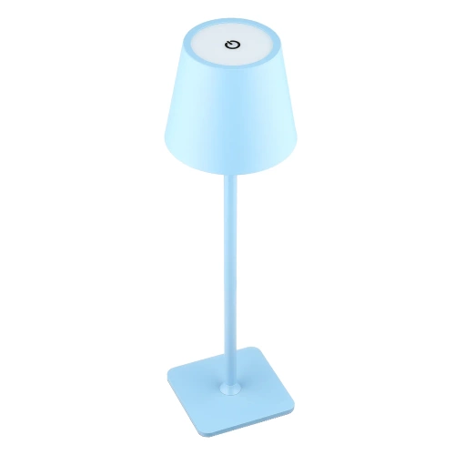 Lampka stołowa z wbudowanym akumulatorem | Dotykowa lampka nocna | HJA20-BLUE