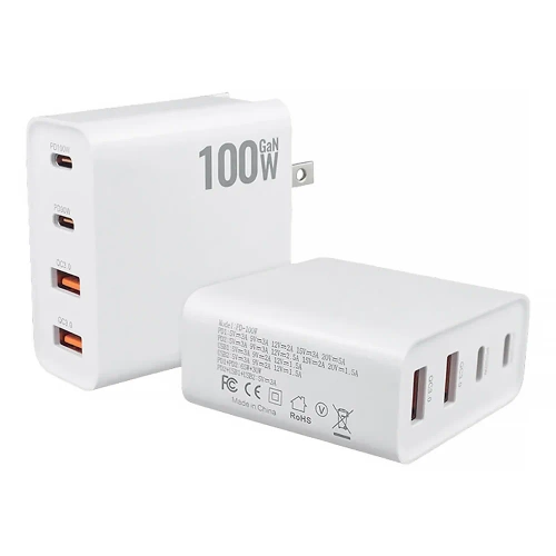 GAN | Ładowarka sieciowa 100W z portami USB 3.0 i USB-C