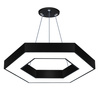 Lampa sufitowa wisząca LED 36W | heksagon | aluminium | CCD niemrugająca | Φ60x6 | LPL-002