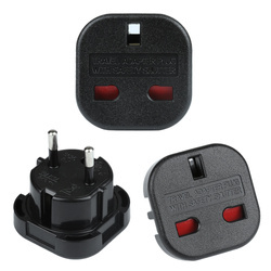 AD-EU96 | Adapter sieciowy UK - EU/PL | czarny