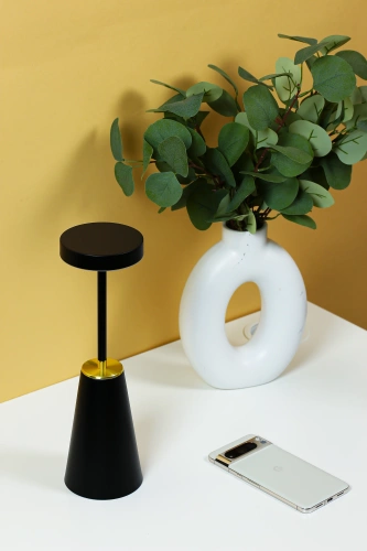 Bezprzewodowa lampka stołowa| Efektowna lampka LED | JX20-BLACK